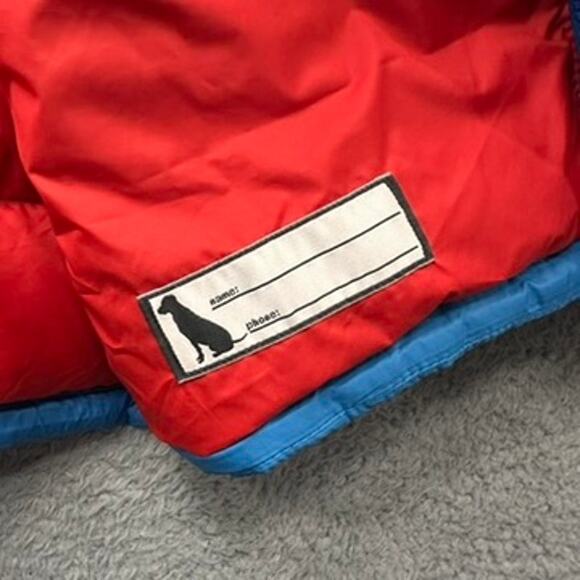 Eddie Bauer First Ascent Youth Large Blue Puffer Down Jacket Hooded Snow Winter - Picture 10 of 12